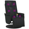 vidaXL Schwenkbarer Massagesessel Schwarz 71 x 90 x 105 cm Kunstleder