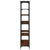 vidaXL B&uuml;cherregal Braun Eiche 99x35,5x176 cm Holzwerkstoff und Stahl