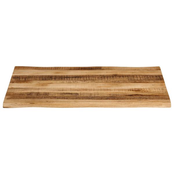 vidaXL Tischplatte mit Baumkante 100x80x3,8 cm Raues Mango Massivholz