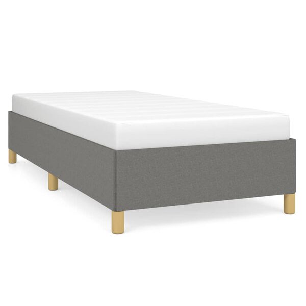 vidaXL Bettgestell ohne Matratze Dunkelgrau 80x200 cm Stoff