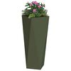 vidaXL Pflanzk&uuml;bel 2 pcs Olive Gr&uuml;n 30 x 30 x 75 cm Stahl