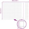 vidaXL Eurozaun Gr&uuml;n 1,4 x 10 m PVC-beschichtetes Eisen