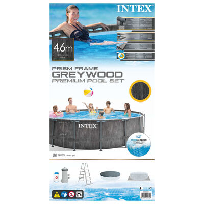 Intex Greywood Prism Frame Premium Swimmingpool-Set 457x122 cm