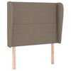 vidaXL Kopfteil mit Ohren Taupe 83x23x118/128 cm Stoff