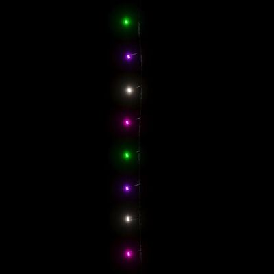 vidaXL LED-Lichterkette mit 600 LEDs Pastell Mehrfarbig 60 m PVC