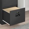 vidaXL Aktenschrank Schwarz 44 x 50 x 106,5 cm Kaltgewalzter Stahl