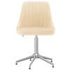 vidaXL Esszimmerst&uuml;hle 6 Stk. Drehbar Creme Samt