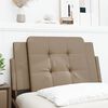 vidaXL Kopfteil-Kissen "Zadar" Cappuccino-Braun 80 cm Kunstleder