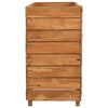 vidaXL Hochbeet 150x40x72 cm Teak Altholz und Stahl