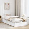 vidaXL Ottoman-Bett ohne Matratze Wei&szlig; 90x200 cm Kunstleder
