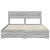vidaXL Bettrahmen Graues Sonoma 200 x 200 cm Holzwerkstoff