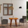 vidaXL 3-tlg. Garten-Essgruppe Anthrazit
