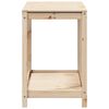 vidaXL Pflanztisch mit Ablage 108x50x75 cm Massivholz Kiefer