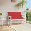 vidaXL Gartenbank-Auflage Rot 120x(50+50)x7 cm Oxford-Gewebe