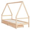 vidaXL Kinderbett mit Schubladen 80x200 cm Massivholz Kiefer