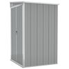 vidaXL Anbauschuppen Grau 118x100x178 cm Verzinkter Stahl