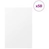vidaXL Dekoplatten 50 pcs Wei&szlig; 40 x 60 x 0.27 cm Holzwerkstoff