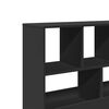 vidaXL Raumteiler Schwarz 100x33x94,5 cm Holzwerkstoff