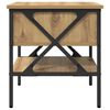 vidaXL Nachttisch Artisan-Eiche 40 x 42 x 45 cm Schichtholz und Metall