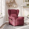 vidaXL Massagesessel Weinrot Stoff