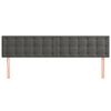 vidaXL Kopfteile 2 Stk. Dunkelgrau 100x5x78/88 cm Samt