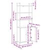 vidaXL B&uuml;cherregal Altholz 60 x 24 x 161 cm Holzwerkstoff
