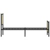 vidaXL Metallbett ohne Matratze Sonoma-Eiche 75x190 cm