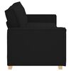 vidaXL 3-Sitzer-Sofa Schwarz 180 cm Stoff