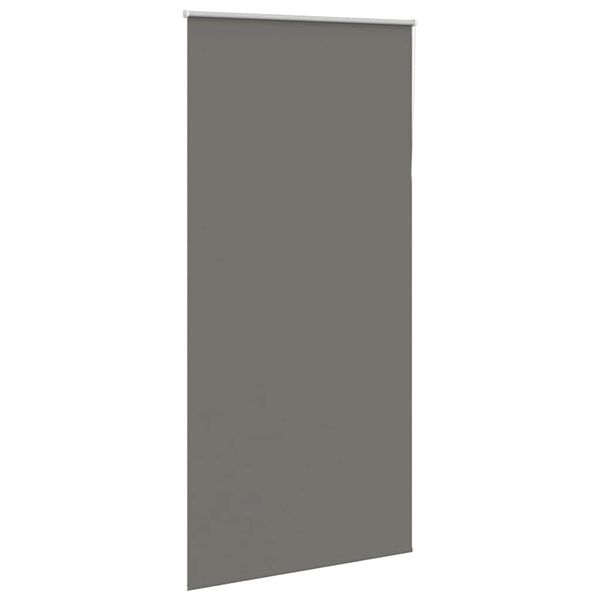 vidaXL Verdunkelungsrollo Grau 90x210 cm Stoffbreite 85,7 cm Polyester