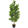 vidaXL K&uuml;nstliche Pflanze Lorbeerbaum mit Topf Gr&uuml;n 120 cm