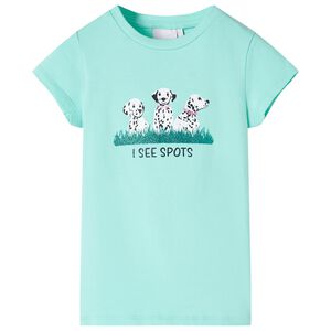 vidaXL Kinder-T-Shirt Helles Minzgr&uuml;n 116