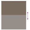 vidaXL Verdunkelungsrollo Kaffeebraun 125x175 cm Stoffbreite 121,6 cm