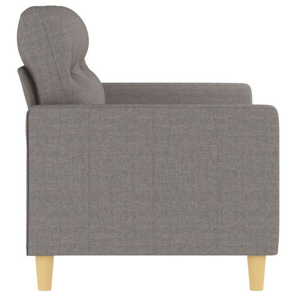vidaXL 2-Sitzer-Sofa Taupe 120 cm Stoff