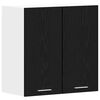 vidaXL H&auml;ngeschrank Lyon Schwarz Eichen-Optik 60 x 31 x 60 cm