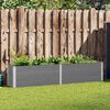 vidaXL Garten-Hochbeet 250 x 50 x 54 cm WPC Grau