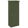 vidaXL Paketdrop-Box mit Speicher Olivgr&uuml;n 44,5 x 29 x 110,5 cm Stahl