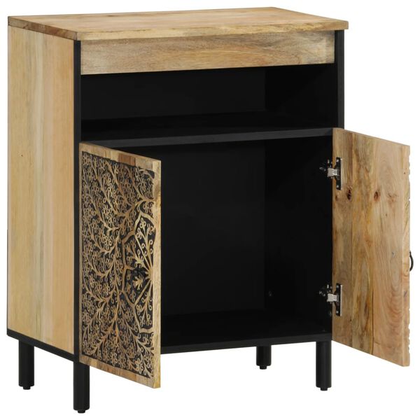 vidaXL Beistellschrank 60x33x75 cm Massivholz Mango