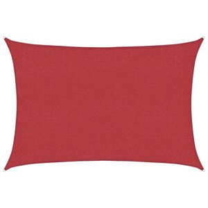 vidaXL Sonnensegel 160 g/m&sup2; Rot 2x3 m HDPE