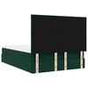 vidaXL Ottoman-Bett mit Matratzen & LEDs Dunkelgr&uuml;n 140x190 cm Samt