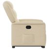 vidaXL Relaxsessel mit Aufstehhilfe Creme Stoff
