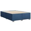 vidaXL Boxspringbett mit Matratze Blau 140x190 cm Stoff