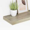 vidaXL Schwebende Wandregale 2 Stk. Eichefarben 50x23x3,8cm MDF