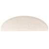 vidaXL Stufenmatten 10 Stk. 65x21x4 cm Wei&szlig; Halbrund Gro&szlig;