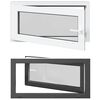 vidaXL Kellerfenster RISOR 100 x 50 cm PVC und Glas Anthrazit