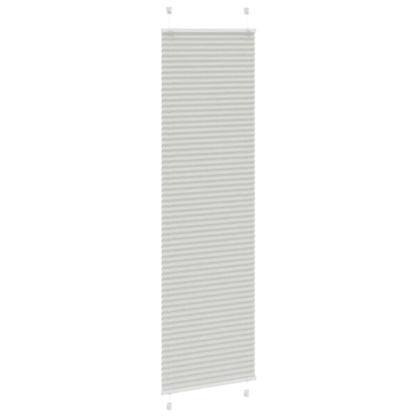 vidaXL Plissee Hellgrau 55x200 cm Stoffbreite 54,4 cm Polyester