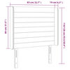 vidaXL LED Kopfteil Gr&uuml;n 83x16x118/128 cm Stoff
