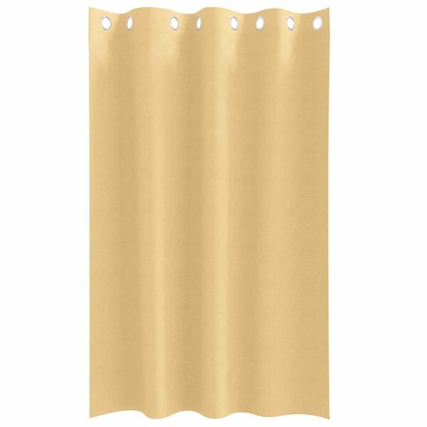 vidaXL Verdunkelungs-Vorh&auml;nge mit Ringen 2 pcs Beige 175 x 140 cm