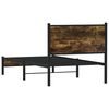 vidaXL Metallbett ohne Matratze R&auml;uchereiche 75x190 cm