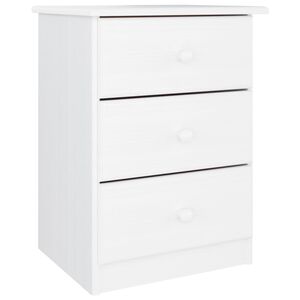 vidaXL Nachttisch ALTA Wei&szlig; 41x35x55,5 cm Massivholz Kiefer