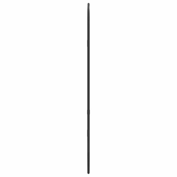 vidaXL Wandspiegel Schwarz 60x25 cm Oval